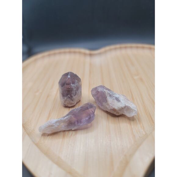 3 Super Seven Amethyst Scepter Crystal Specimens, 27G - Picture 2 of 4